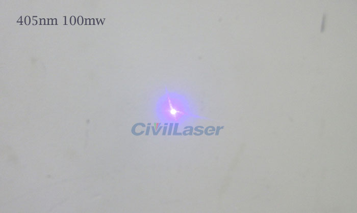 405nm 5mw-200mw Blue-Violet 레이저 모듈 Dot With TTL Modulation 